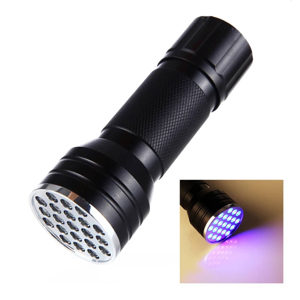 lampe de poche UV  21LED en alliage d'aluminium détecteur des scorpions et faux billet -  المصباح بالأشعة فوق البنفسجية كاشف للعقارب والعملات المزورة - Électronique - صورة 5