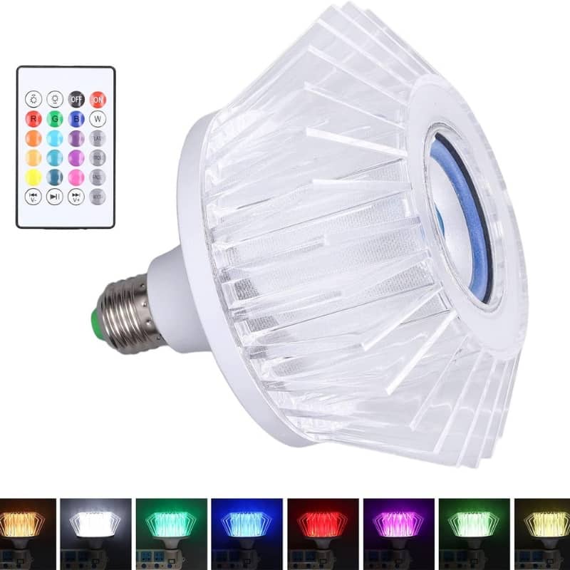 Ampoule musicale LED haut-parleur intégré Crystal Avec Bluetooth et télécommande 24W - Électronique - صورة 3