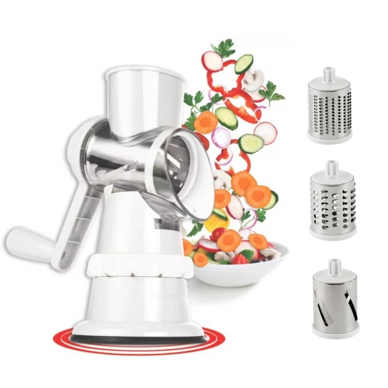 Coupe-légumes multifonctionnel, trancheuse ronde 3 En 1 - Cuisine - صورة 2