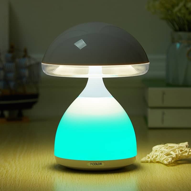Lampe de chevet LED à capteur tactile Champignon à intensité variable RGB - Décoration - صورة 3