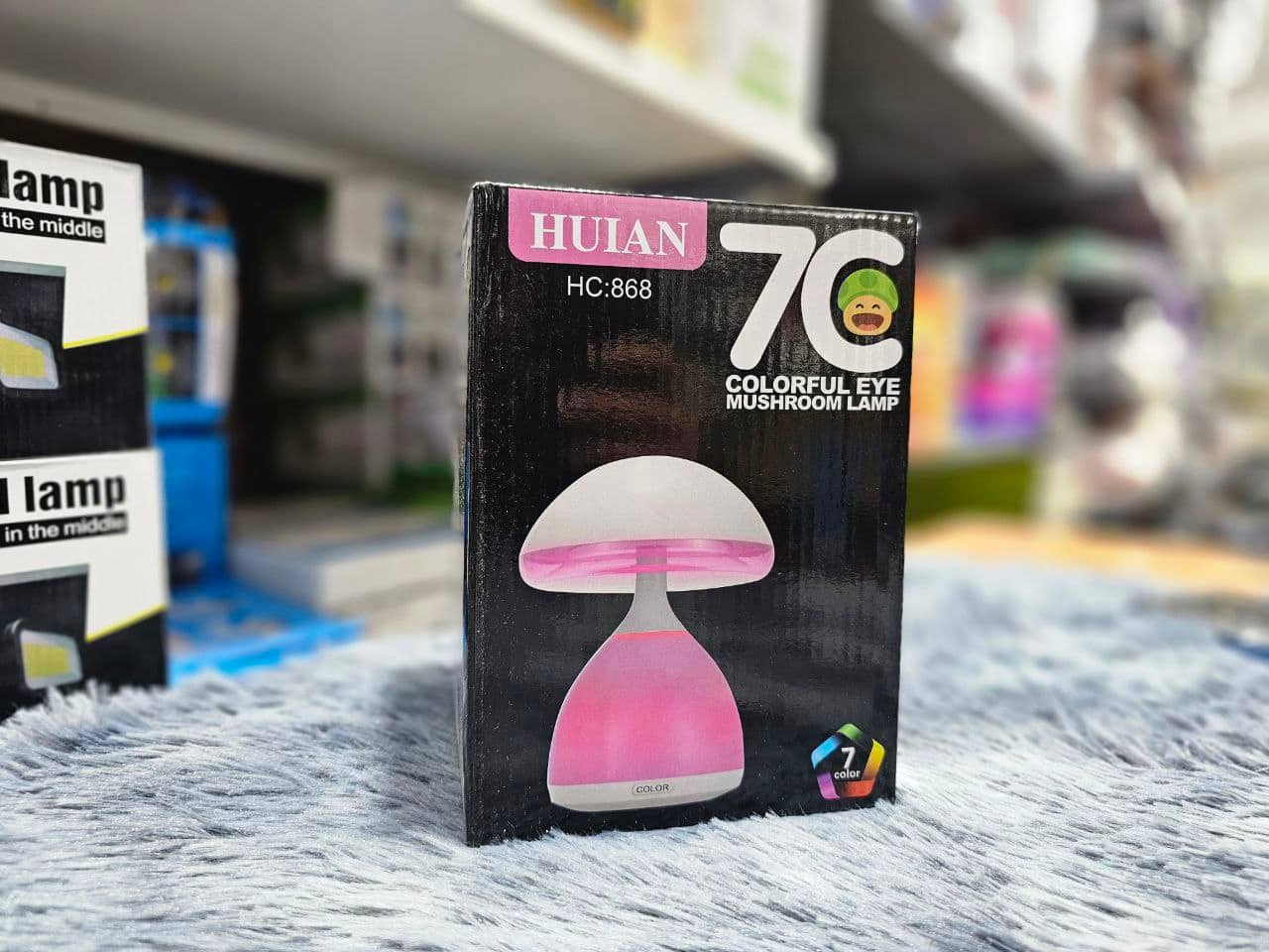 Lampe de chevet LED à capteur tactile Champignon à intensité variable RGB - Décoration - صورة 6