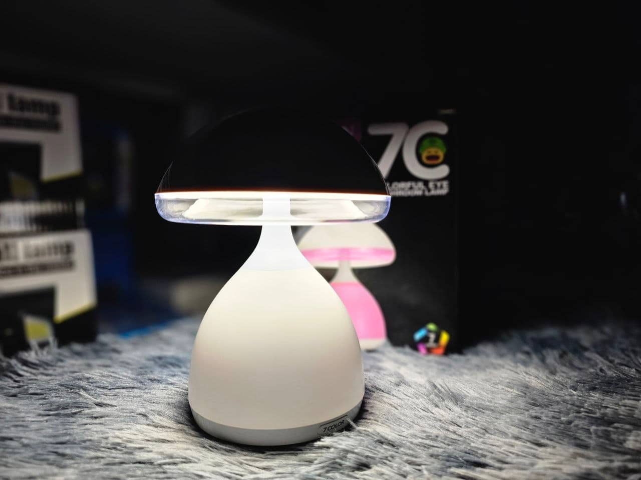 Lampe de chevet LED à capteur tactile Champignon à intensité variable RGB - Décoration - صورة 7
