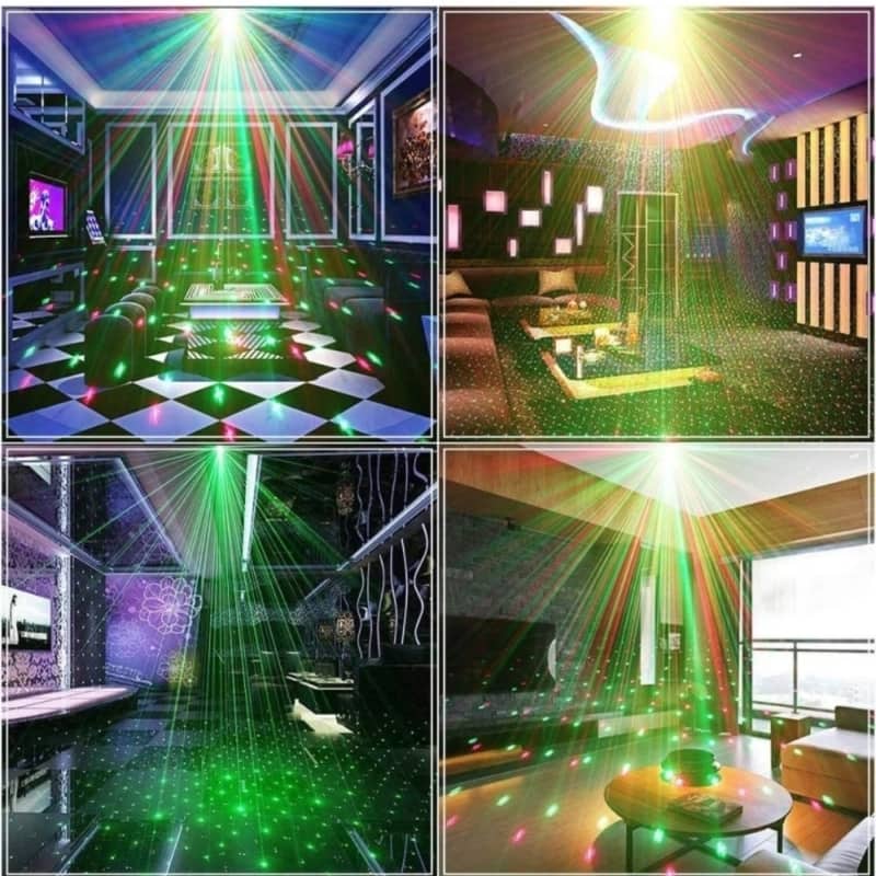 Projecteur de lumières laser LED RG stroboscopique à commande vocale 3 modes - Électronique - صورة 2