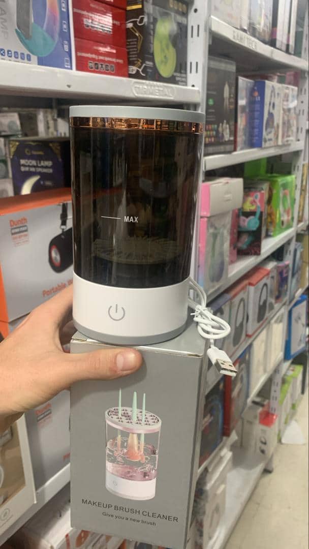 Machine de nettoyage de pinceaux maquillage électrique portable 3en1 - منظف ​​ومجفف فرش المكياج الأوتوماتيكي - Soins et Beauté - صورة 7