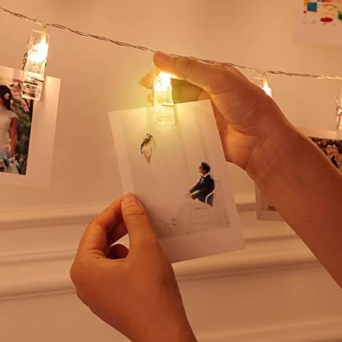 Clips lumineux pour accrocher des photos décoration intérieure - Décoration - صورة 2
