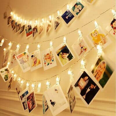Clips lumineux pour accrocher des photos décoration intérieure - Décoration - صورة 3
