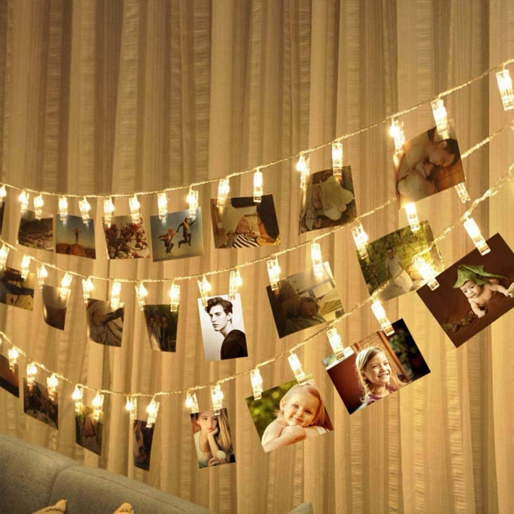 Clips lumineux pour accrocher des photos décoration intérieure - Décoration - صورة 6