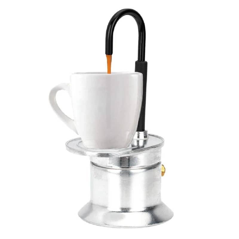 Cafetière Italienne Moka à Tube en Alliage d'Aluminium 50ml - ماكينة صنع قهوة الموكا الإيطالية بأنبوب من سبائك الألومنيوم - Maison - صورة 4