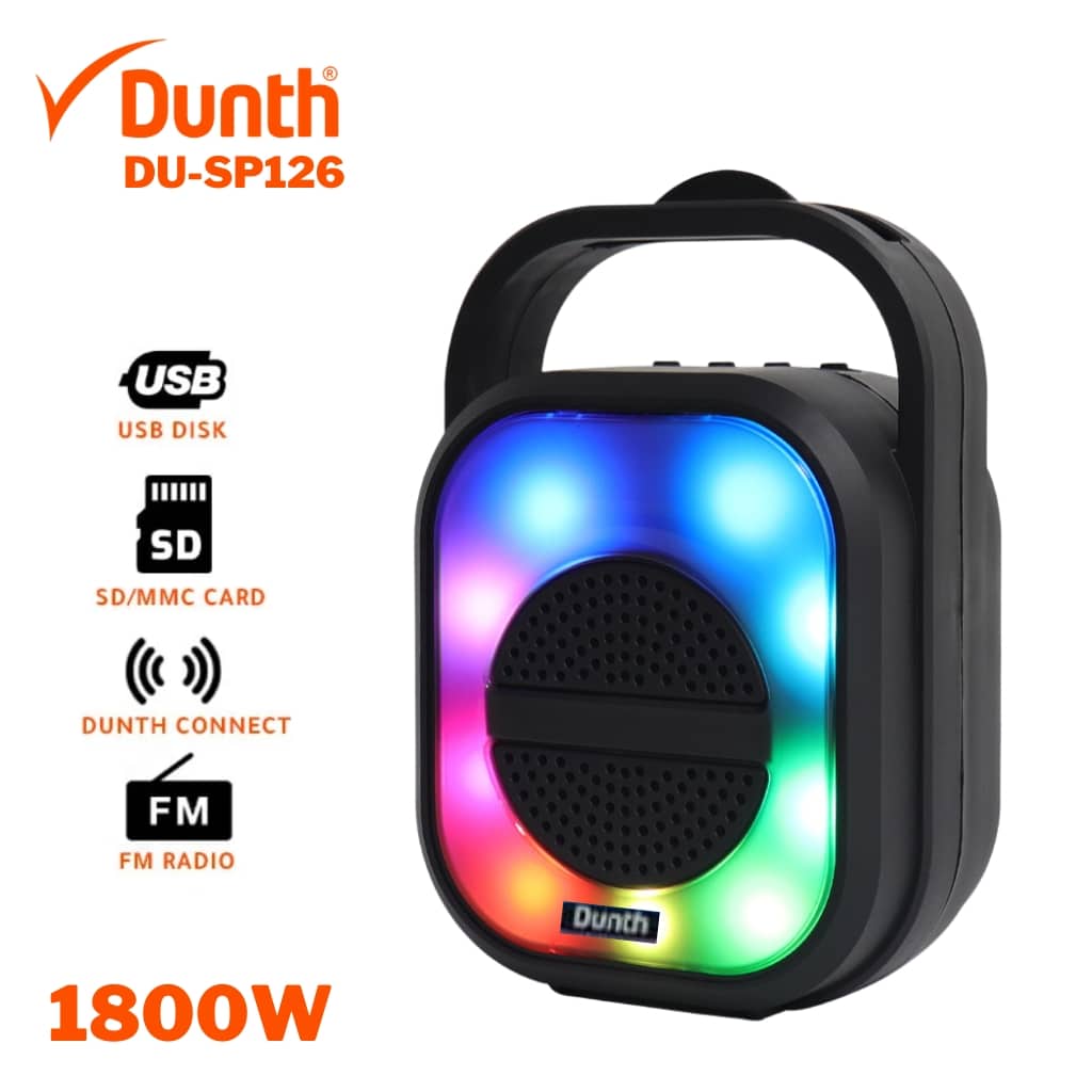 Ampli haut parleur sans fil à batterie rechargable, enceint bluetooth 1800W DUNTH DU-SP126 - Électronique - صورة 2