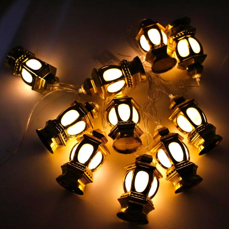 Guirlande lumineuse ampoules en forme de tour 10 pièces - Décoration - صورة 2
