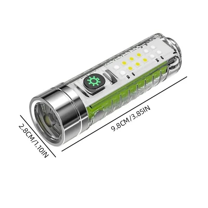 Mini lampe de poche LED multifonction super lumineuse avec aimant - Camping et Randonnée - صورة 3