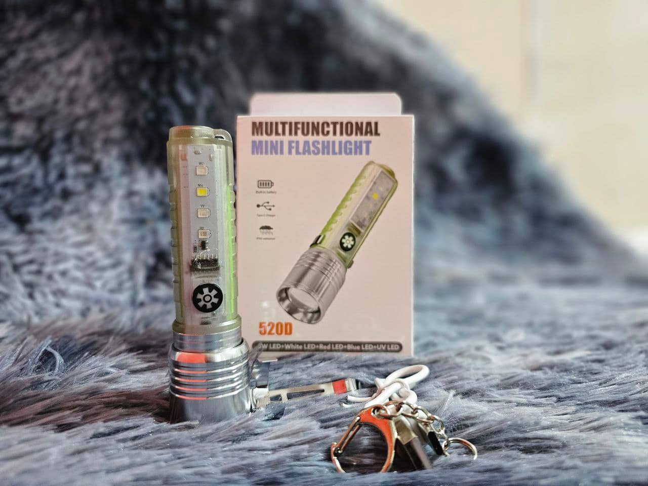 Mini lampe de poche LED multifonction super lumineuse avec aimant - Camping et Randonnée - صورة 4