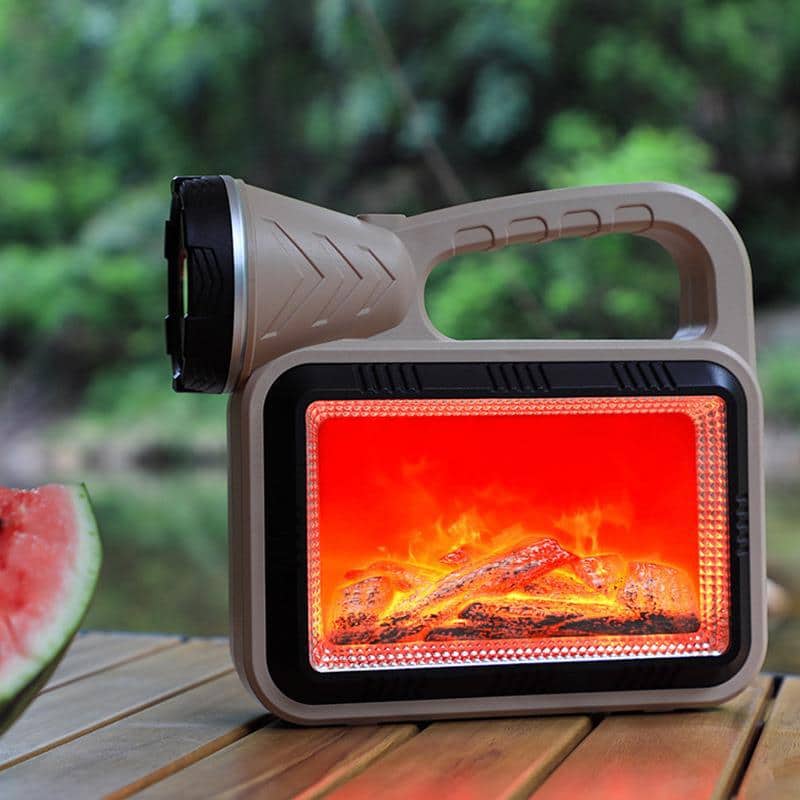 lampe de camping solaire LED à flamme d'atmosphère multifonction charge USB et Power-bank - Camping et Randonnée - صورة 2