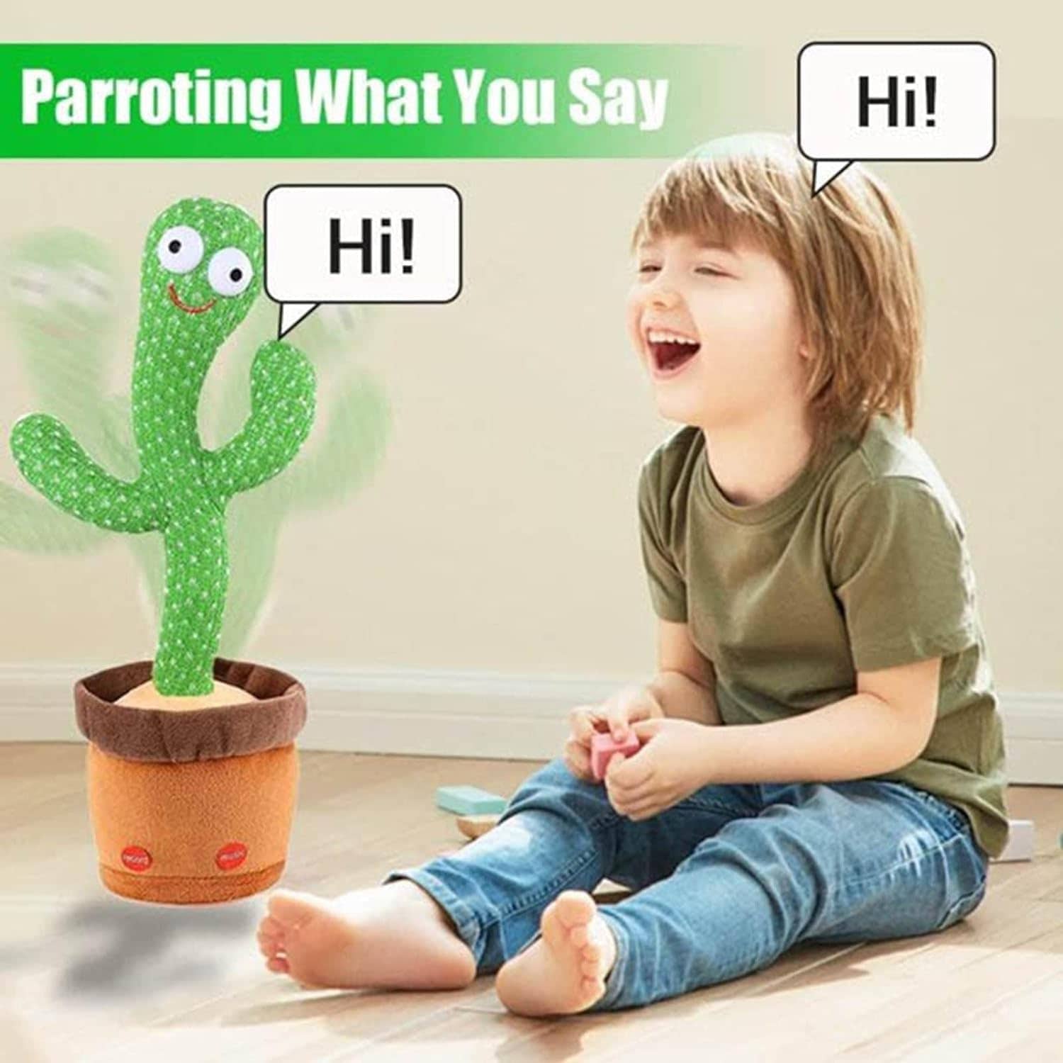 Cactus danseuse Rechargeable | لعبة الصبارة الراقصة للاطفال - Jouet & Gaming - صورة 2
