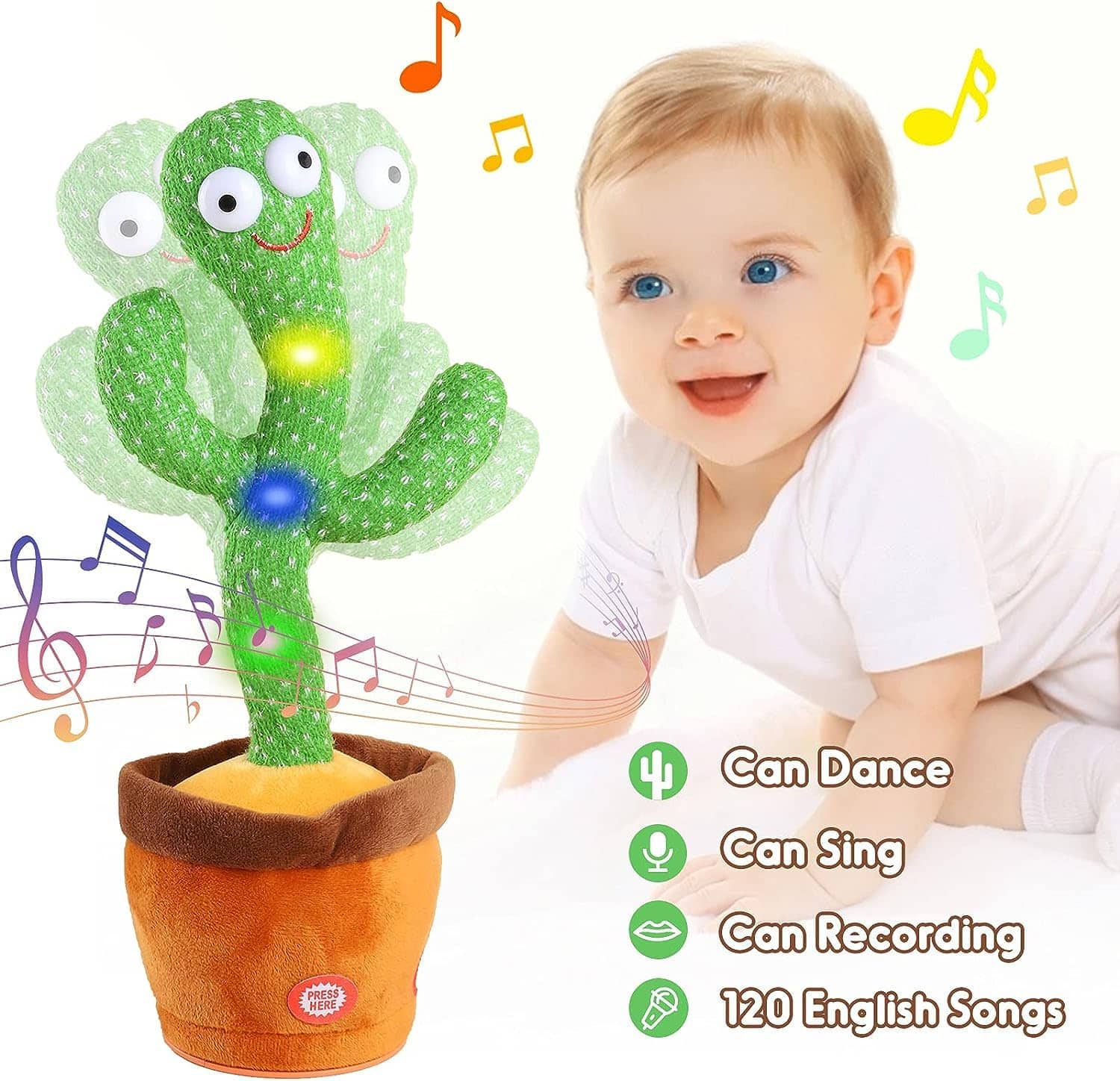 Cactus danseuse Rechargeable | لعبة الصبارة الراقصة للاطفال - Jouet & Gaming - صورة 3