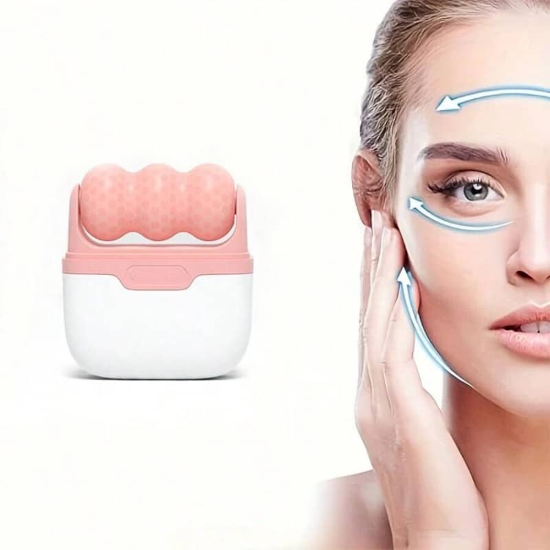 Rouleau de glace pour Massage du visage et des yeux , corps, mésothérapie , refroidissement, soulagement de la douleur - Soins et Beauté - صورة 4
