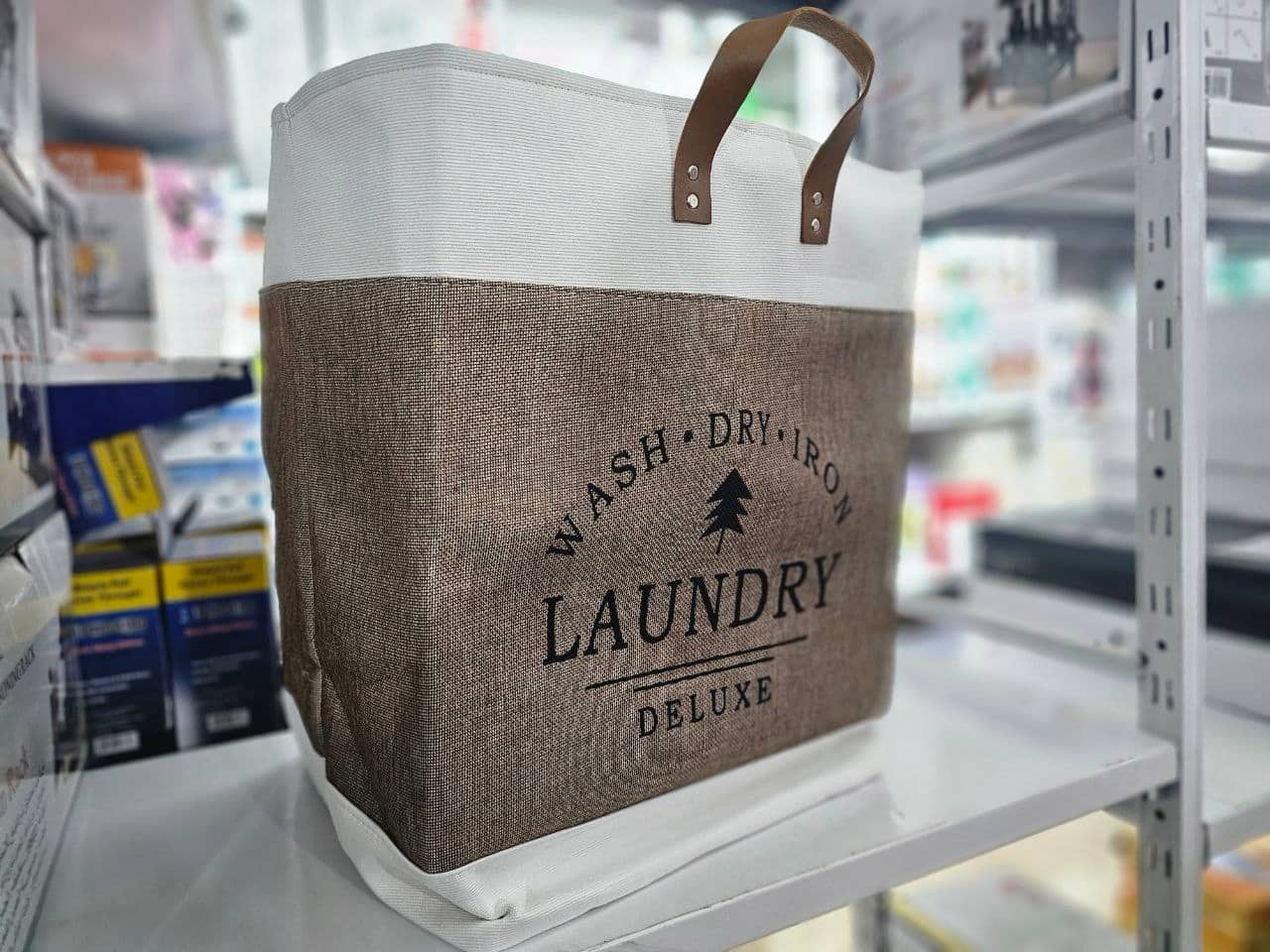 Grand panier à linge pliable en tissu domestique, rangement pour vêtements et jouets, grande capacité - Maison - صورة 8