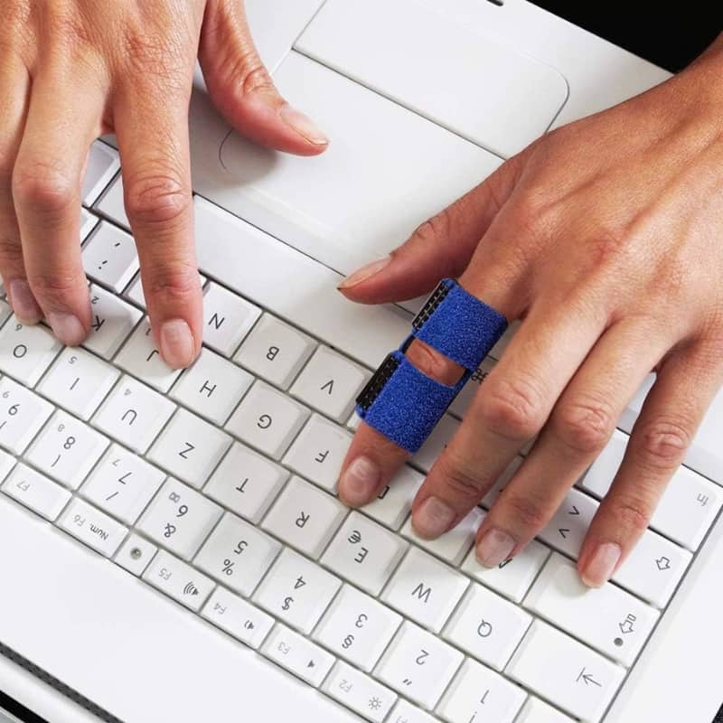 Attelle De Doigt ,Index en Aluminium Réglable Moyen Doigt Récupération Protection Contre Les Blessures - Soins et Beauté - صورة 2