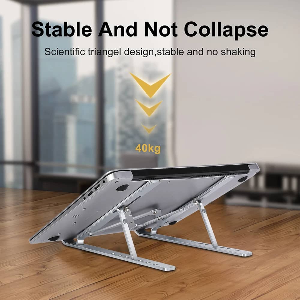 Support pliable réglable en Aluminium pour ordinateur Portable - صورة 4