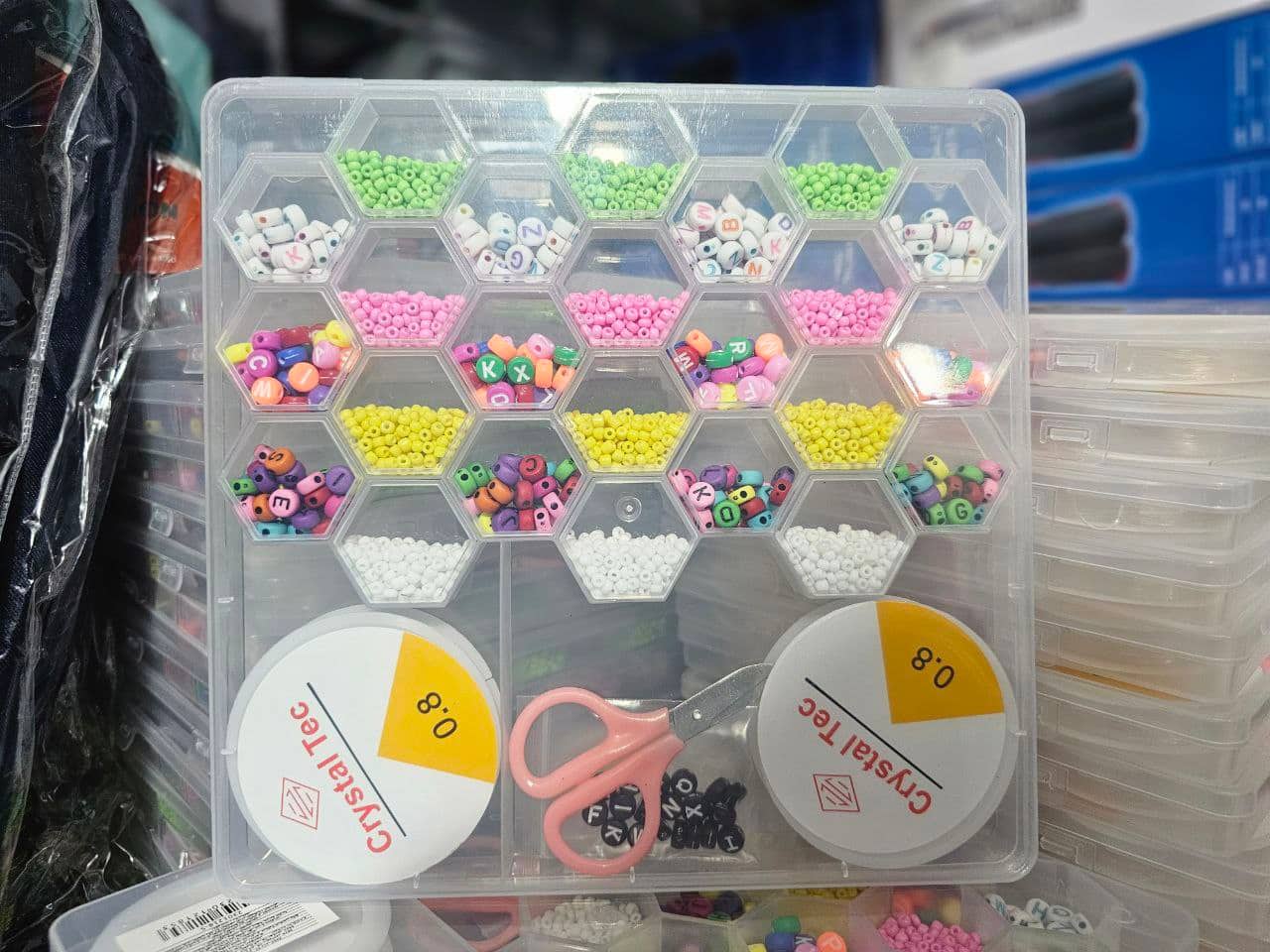 Ensemble de fabrication de bijoux Pour enfant 24 grilles en forme de ruche d'abeille - Jouet & Gaming - صورة 7