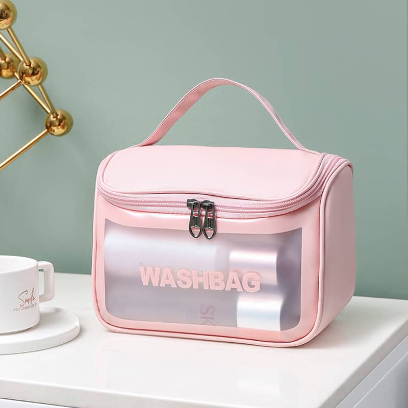 Sac cosmétique multifonctionnel pour femme Étanche Transparent - Soins et Beauté - صورة 5