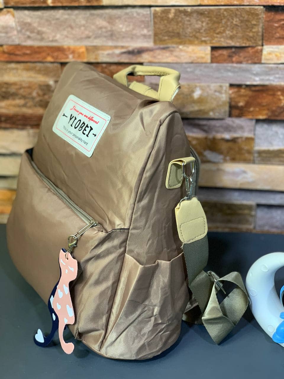 Sac à dos oxford Antivol étanche Pour Femme – Biege - Sac à dos et Mode - صورة 12