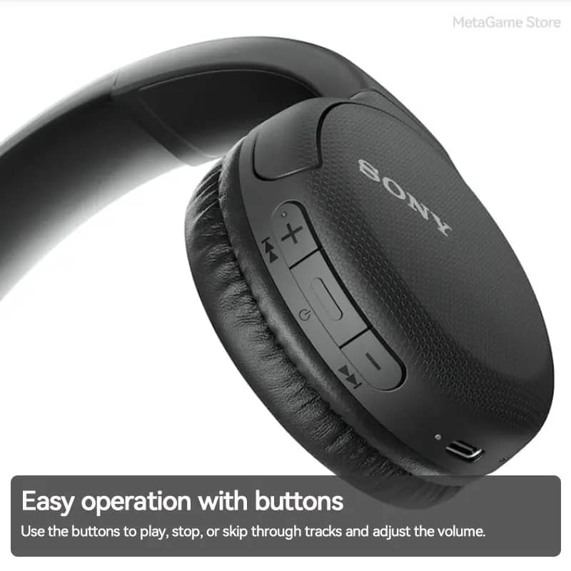 Sony Casque Bluetooth Original sans fil assistant vocal intégré, charge rapide, autonomie jusqu'à 35 heures WH-CH510 - Électronique - صورة 3