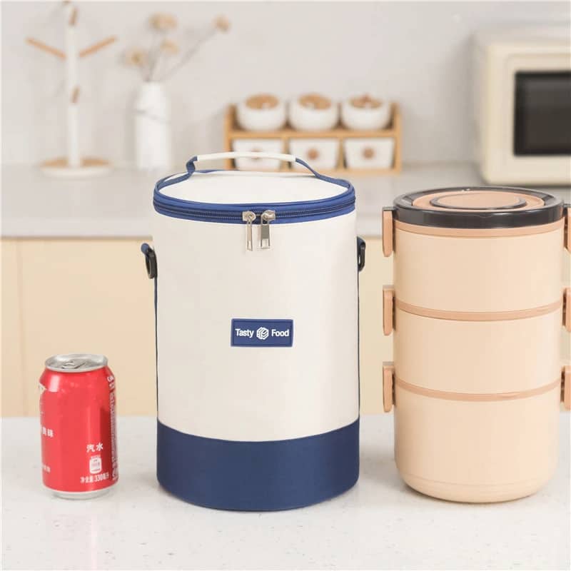 Sac à Lunch cylindrique Thermiques fourre-tout rond en aluminium - Divers - صورة 4