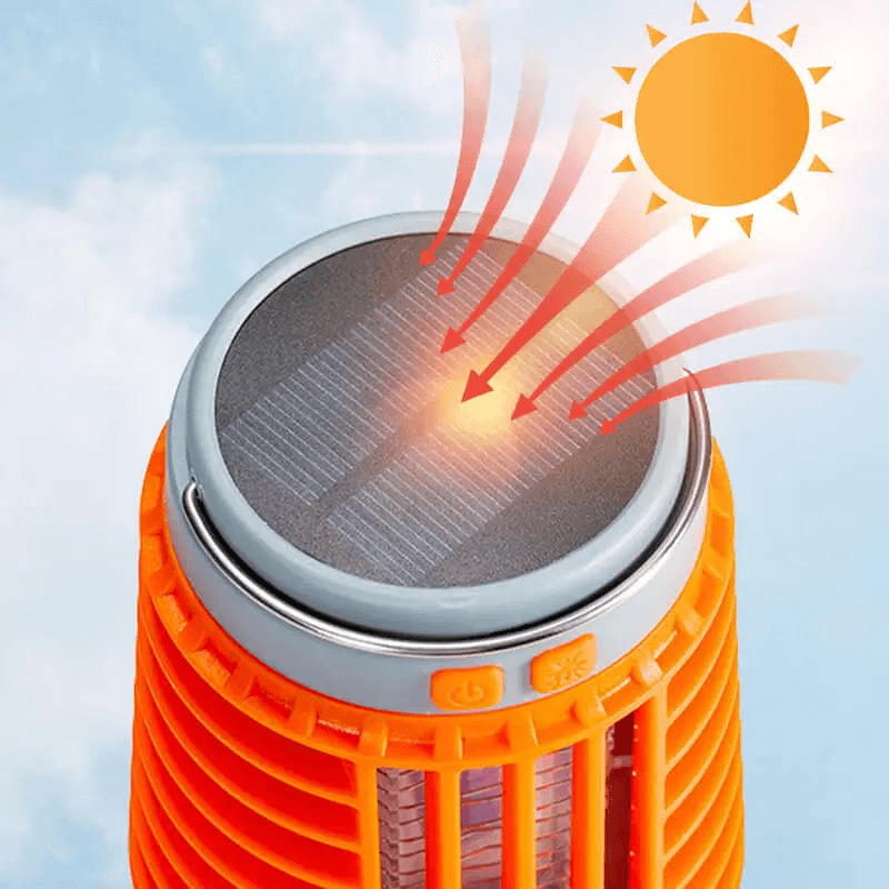 Lampe anti-moustique 3en1 fonctionne à l'énergie solaire et alimentée par batterie rechargeable - Camping et Randonnée - صورة 5