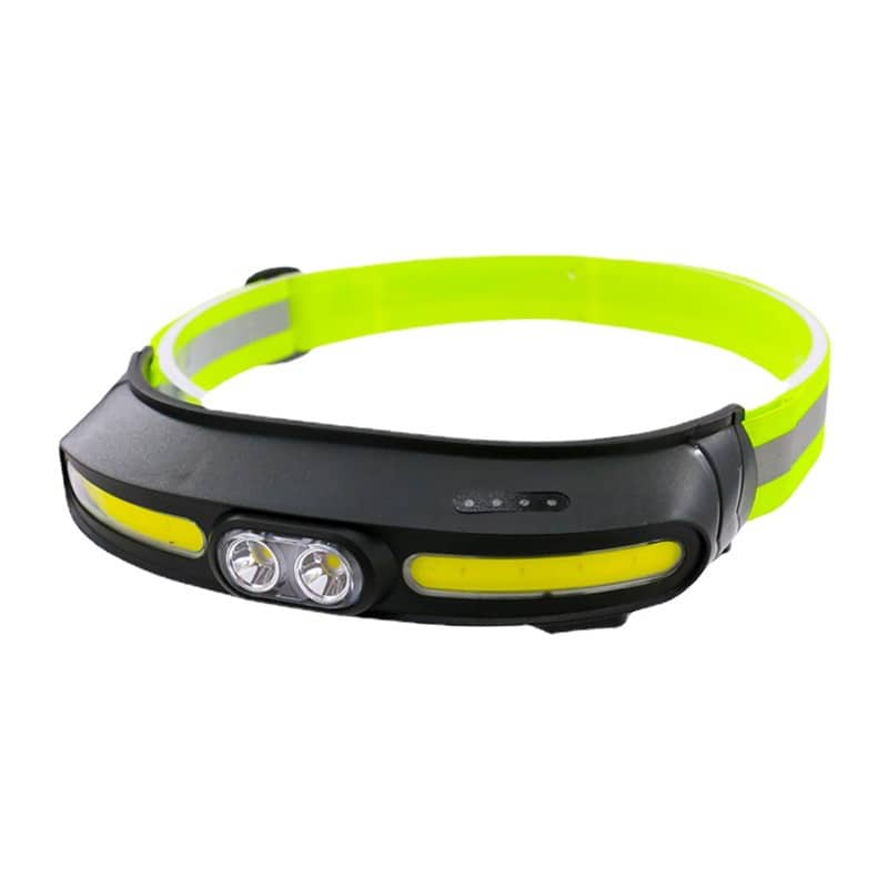 Lampe frontale transfrontalier  étanche lumière forte COB double source de lumière TYPE-C - Électronique - صورة 2