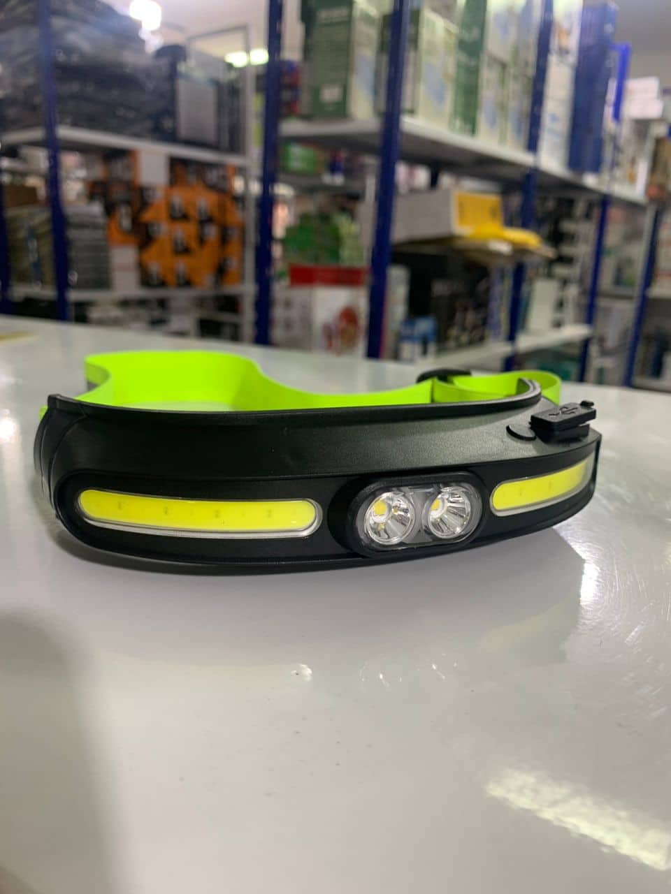 Lampe frontale transfrontalier  étanche lumière forte COB double source de lumière TYPE-C - Électronique - صورة 5