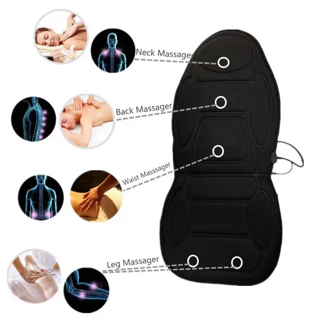 Siège De Massage Auto et Maison avec 5 Modes Vibrations et Coussin Memory Foam - Accessoires Auto/Moto - صورة 7