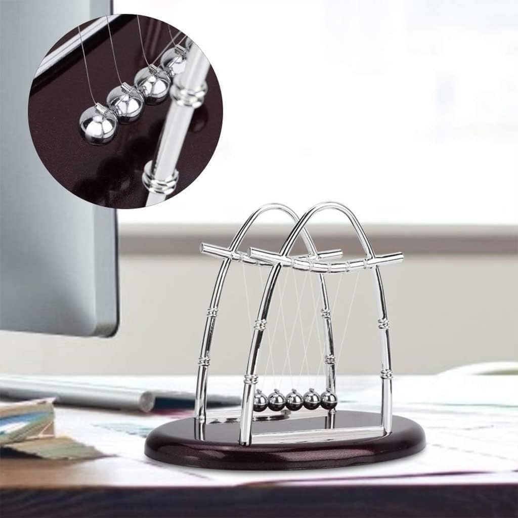 Pendule Newton Balls d'équilibre en acier classique - Décoration - صورة 4