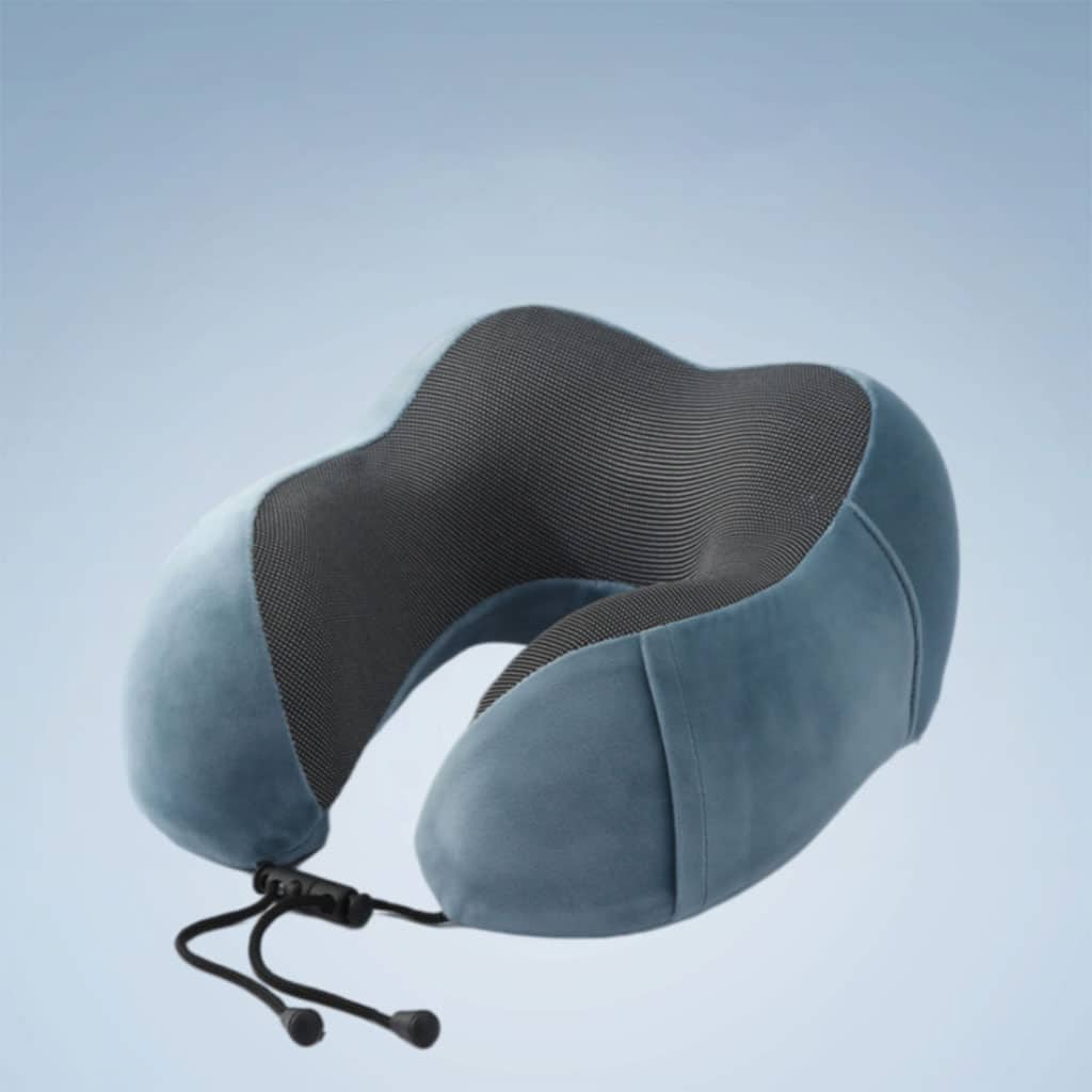 Kit de voyage 3in1 Oreiller en mousse à mémoire de forme en forme de U avec Bouchon d’oreille et Bandeau Yeux - Vacance & Loisir - صورة 4