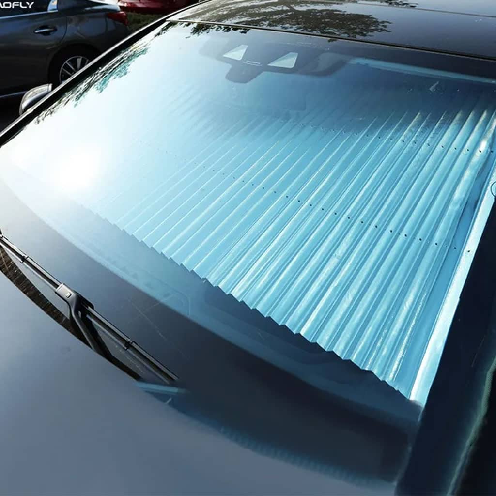 Pare-soleil pour Pare-Brise et Toit de Voitures Rétractable, facile à installer Universel - Accessoires Auto/Moto - صورة 3