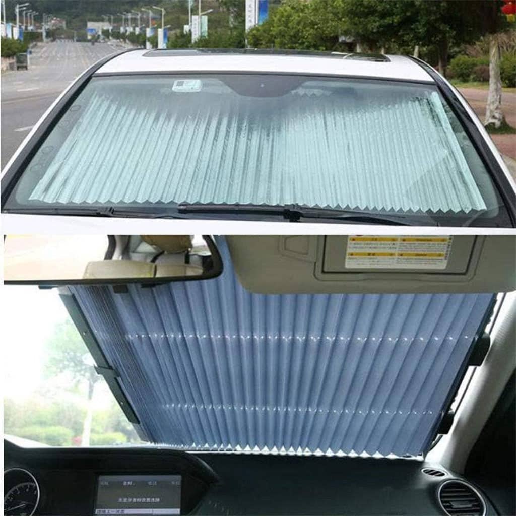 Pare-soleil pour Pare-Brise et Toit de Voitures Rétractable, facile à installer Universel - Accessoires Auto/Moto - صورة 8