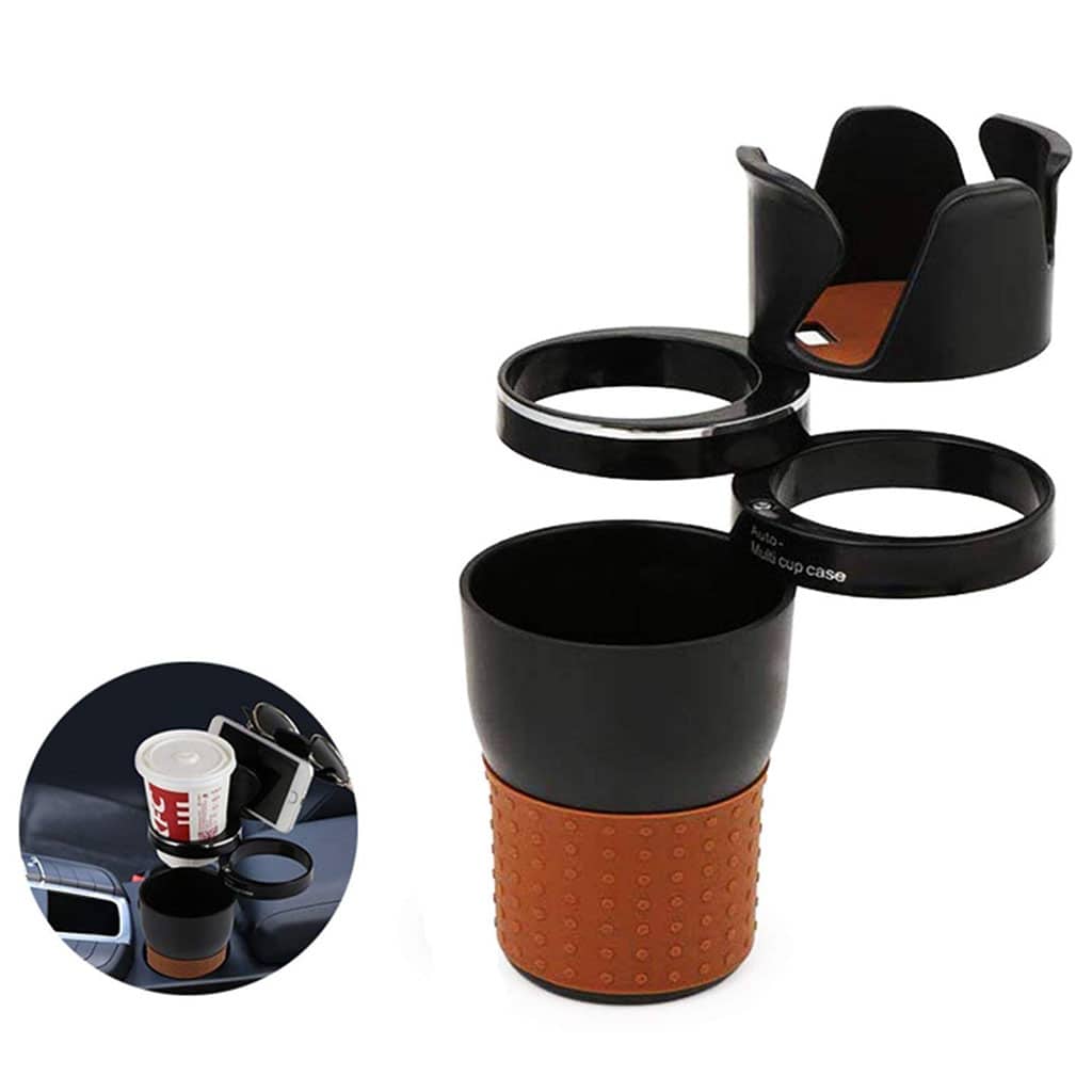 Porte-gobelet Multi intelligent réglable 5en1 pour voiture, rangement accessoires d’intérieur de voiture - Accessoires Auto/Moto - صورة 3