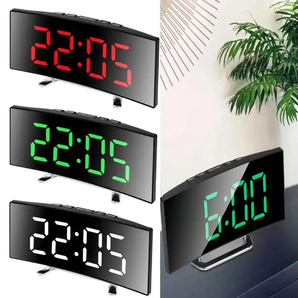 Horloge et réveil thermomètre de table électronique lumineux DS-3621L-2 - Électronique - صورة 4