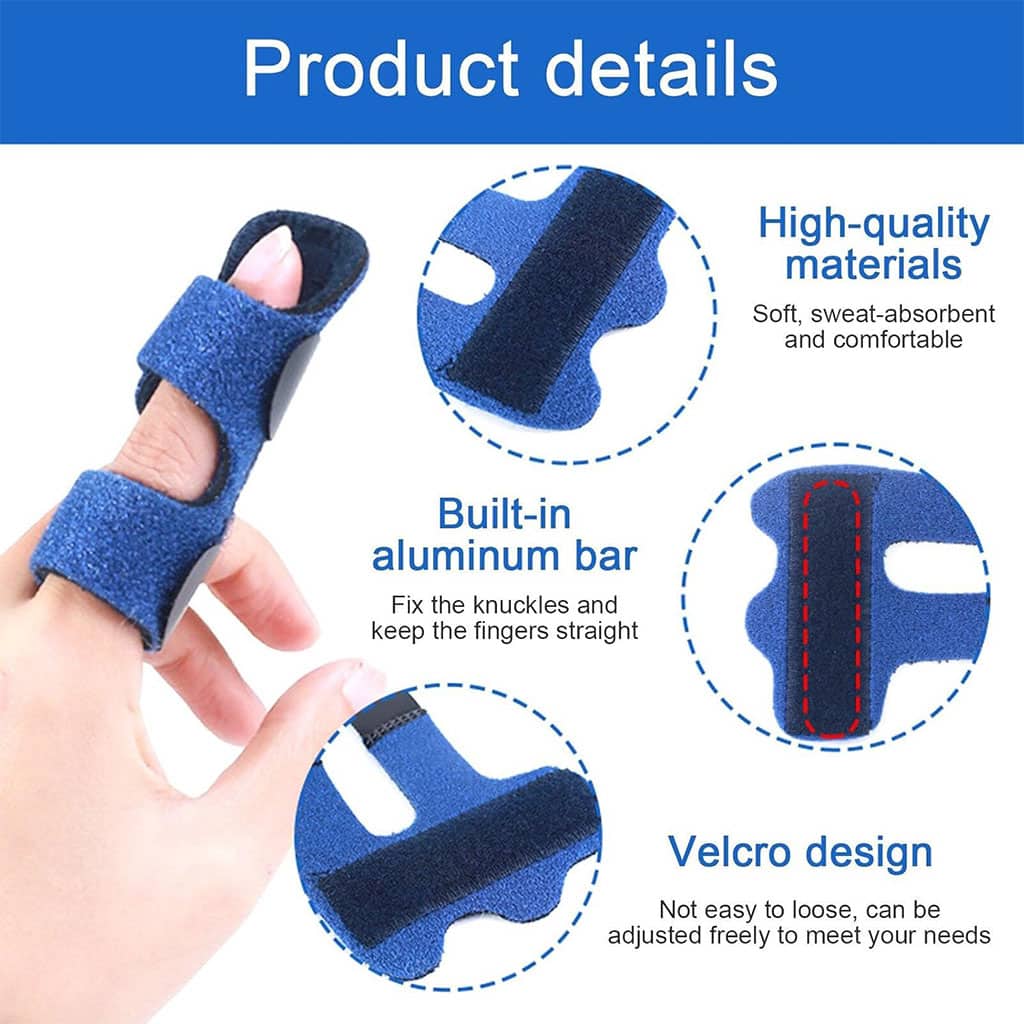 Attelle de doigt réglable avec barre en aluminium pour correction des doigts - Soins et Beauté - صورة 6
