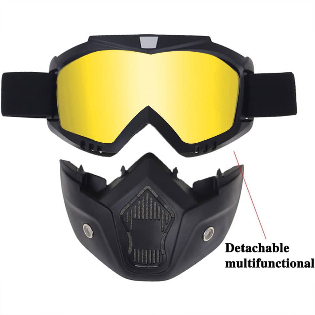 Casque Moto avec Lunettes Amovibles Coloré Anti-Bouée - Accessoires Auto/Moto - صورة 2