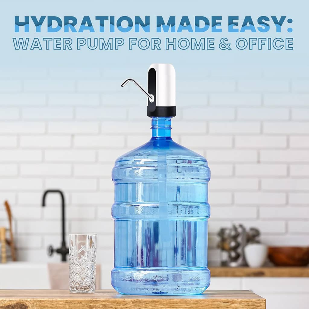 Pompe à bouteille d’eau, distributeur d’eau universel de 5 gallons rechargeable - Outillage et Bricolage - صورة 2
