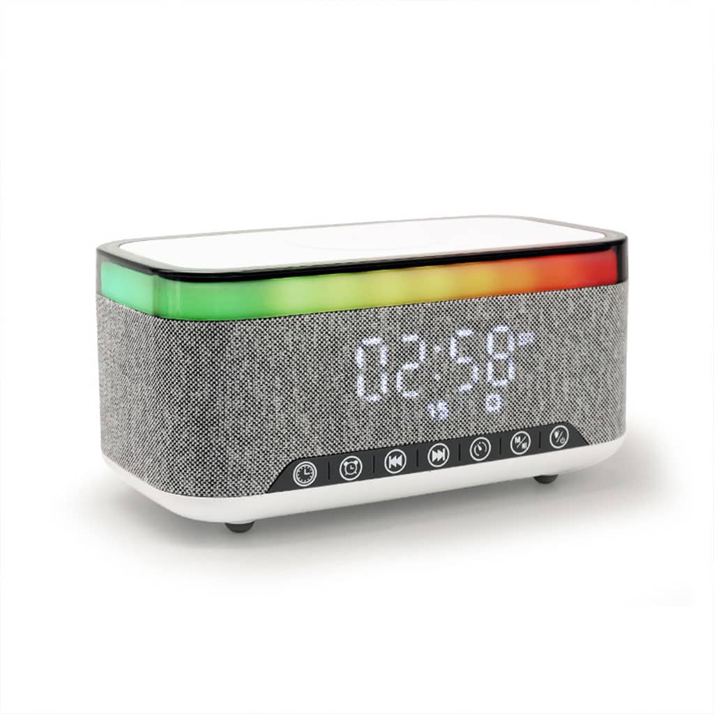 Haut-parleur Bluetooth intelligent, veilleuse créative de bureau, chargeur audio sans fil, lumière d’ambiance de chevet - Électronique - صورة 4