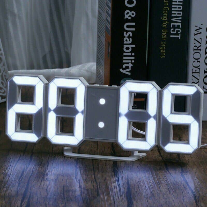 Horloge Murale numérique LED 3D - Électronique - صورة 2