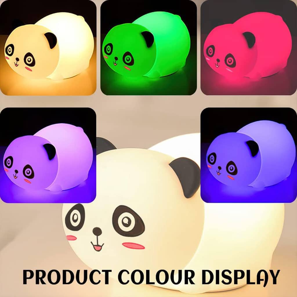 Lampe Tactile en Silicone Rechargeable USB - Veilleuse Enfant Panda - Divers - صورة 2