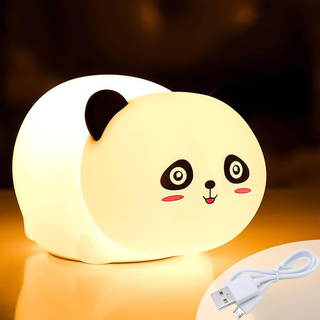 Lampe Tactile en Silicone Rechargeable USB - Veilleuse Enfant Panda - Divers - صورة 3