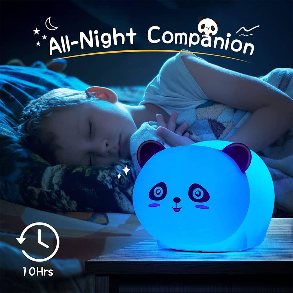 Lampe Tactile en Silicone Rechargeable USB - Veilleuse Enfant Panda - Divers - صورة 4