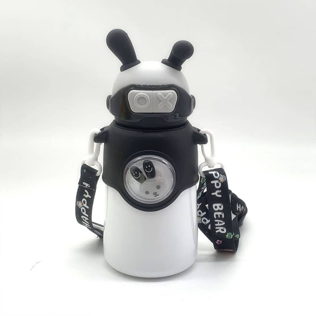 Bouteille Thermos en Acier Inoxydable 500 ml avec Paille, Motif Lapin pour Enfants - Divers - صورة 5