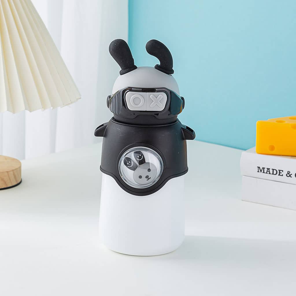 Bouteille Thermos en Acier Inoxydable 500 ml avec Paille, Motif Lapin pour Enfants - Divers - صورة 7