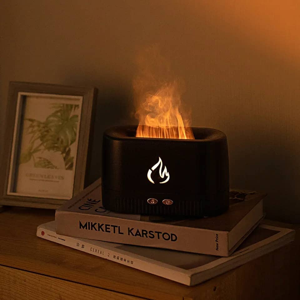 Flame Diffuseur d'huile essentielle et d'arôme pour aromathérapie - Électronique - صورة 4