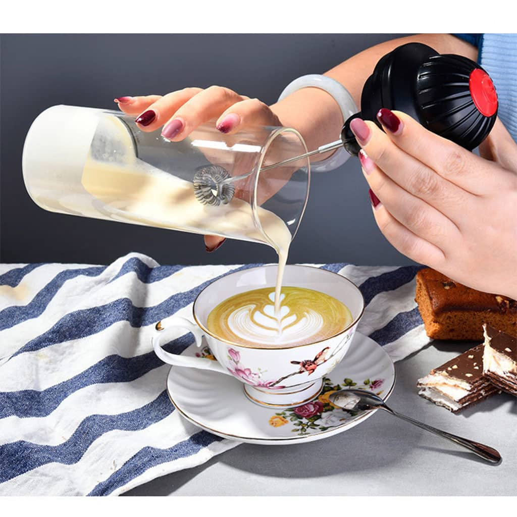 Mousseur à lait électrique Efficace pour les liquides chauds et froids. - Maison - صورة 3